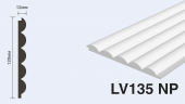 Панель декоративная HIWOOD  LV135NP  Белая  окрашиваемая  120х12х2700мм