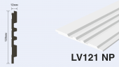 Панель декоративная HIWOOD  LV121NP  Белая  окрашиваемая  120х12х2700мм