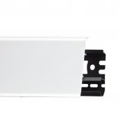 Плинтус пластиковый Arbiton INDO с кабель-каналом №01  Белый, дл.2,5м