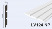 Панель декоративная HIWOOD  LV124NP  Белая  окрашиваемая  120х12х2700мм