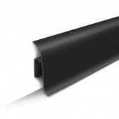 Плинтус пластиковый Классик 55мм  с кабель-каналом Черный, дл.2,2м